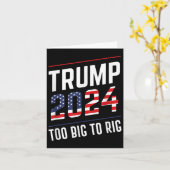 Big To Rig Trump 2024 カード (黄色い花)