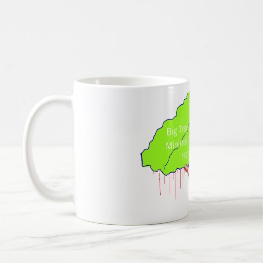 Big Tree Wall Art | Large Nature コーヒーマグカップ (左)