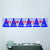 BIG TRIANGLE white transparent +アイディア 横断幕 (トレードショー)