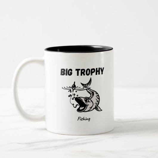 Big Trophy Fishing ツートーンマグカップ (左)