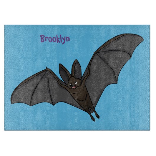 Big vampire bat cartoon illustration カッティングボード (正面)
