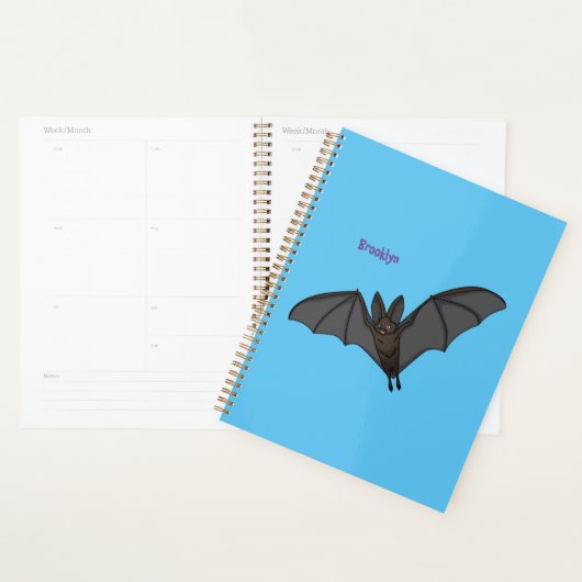 Big vampire bat cartoon illustration  プランナー手帳 (ディスプレー)