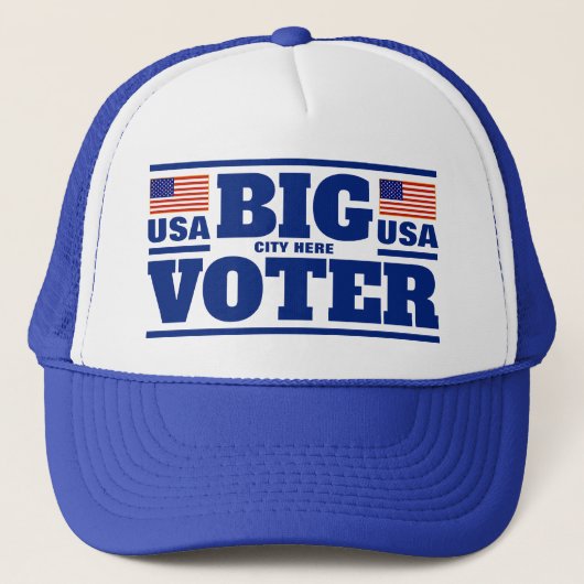 Big Voter™ トラッカーズハット（カスタマイズ可能！） キャップ (正面)