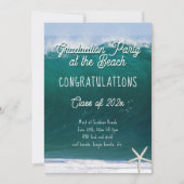Big Wave Beach Graduation Party Class Invitation 招待状 (正面)