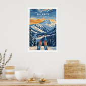 Big White Ski Poster - British Columbia 1 ポスター (キッチン)