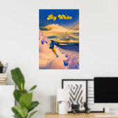 Big White Snowboarding Travel Poster ポスター (ホームオフィス)