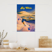 Big White Snowboarding Travel Poster ポスター (キッチン)