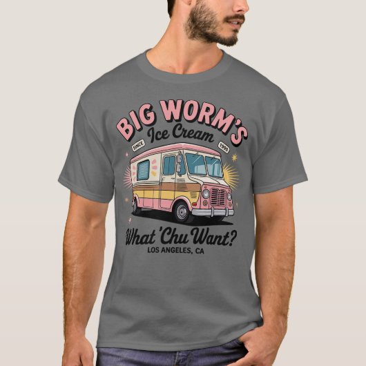 Big Worm's Ice Cream (2)-Photoroom Tシャツ (正面)
