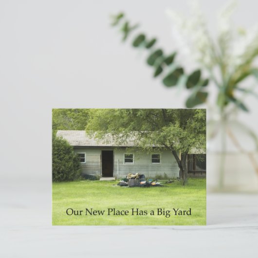 Big Yard – 住所カードの変更 案内ポストカード (スタンド正面)