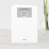 Big Yellow Butterfly on a Flower Birthday Card カード (裏面)