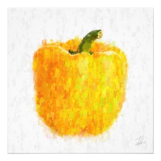 Big Yellow Pepper フォトプリント (正面)