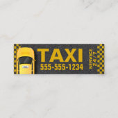 Big Yellow Taxi Phone Number 24/7 Service スキニー名刺 (正面)