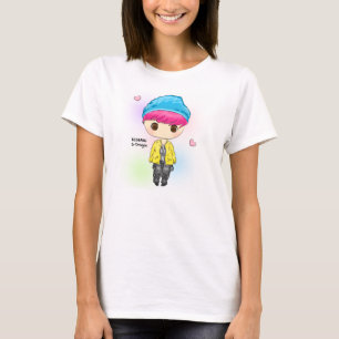[BIGBANG] G-DRAGONのチビ（小さくかわいく書いた感じ）の女性のTシャツ Tシャツ