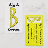 BigBdrumslogo2、大きいBのドラム 名刺 (正面/裏面)