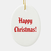 BigBenロンドンのクリスマスOrnamet上のヴィンテージサンタ セラミックオーナメント (裏面)