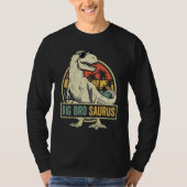 Bigbrosaurus Rex Dinosaur Big Bro Saurus Brother F Tシャツ (正面)