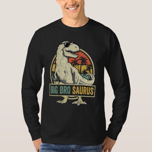 Bigbrosaurus Rex Dinosaur Big Bro Saurus Brother F Tシャツ (正面)