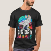 Bigbrosaurus Rex Dinosaur Big Bro Saurus Family Ma Tシャツ (正面)