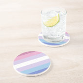 bigenderのプライドの旗 コースター (側面)