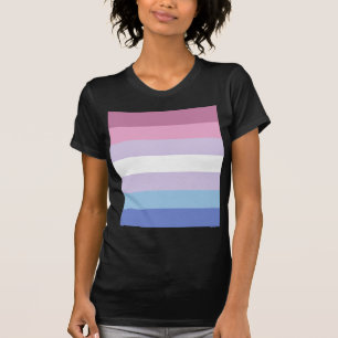 bigenderのプライドの旗 tシャツ