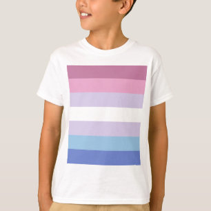 bigenderのプライドの旗 tシャツ