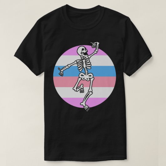 Bigenderゲイスケルトン非バイナリジェンダー  tシャツ (デザイン正面)