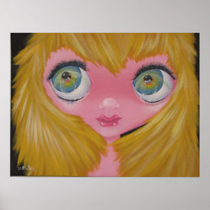 BigEyeの芸術の元の絵画の60年代のスタイル ポスター