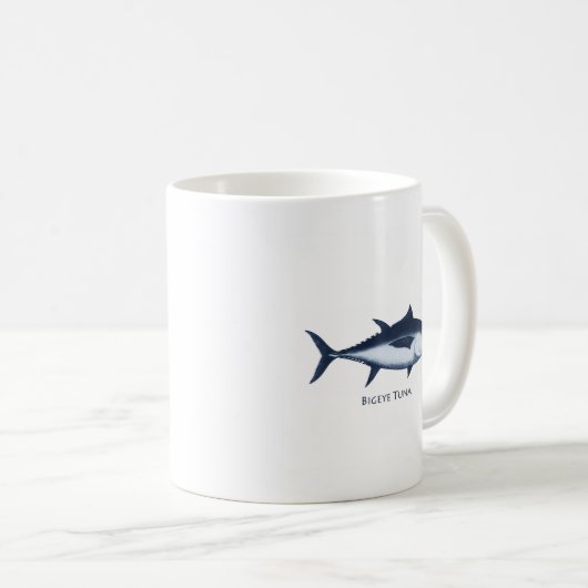 Bigeyeマグロのロゴ コーヒーマグカップ (正面右)