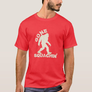 Bigfootおもしろいシャツ、Gone Squatchin Tee Tシャツ