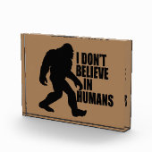 Bigfootおもしろい-Iは人間に信じない フォトブロック (右)