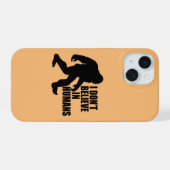 Bigfootおもしろい-Iは人間に信じない iPhone 15ケース (裏面横)
