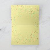 Bigfootかわいい子供の誕生日カードパーソナライズ年齢 サンキューカード (内部)