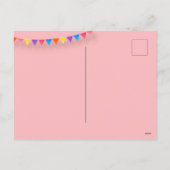 Bigfootかわいい子供の誕生日カードパーソナライズ年齢 シーズンポストカード (裏面)