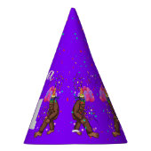 Bigfootかわいい子供の誕生日カードパーソナライズ年齢 パーティーハット (右)