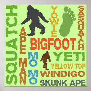 Bigfootの名前 ポスター