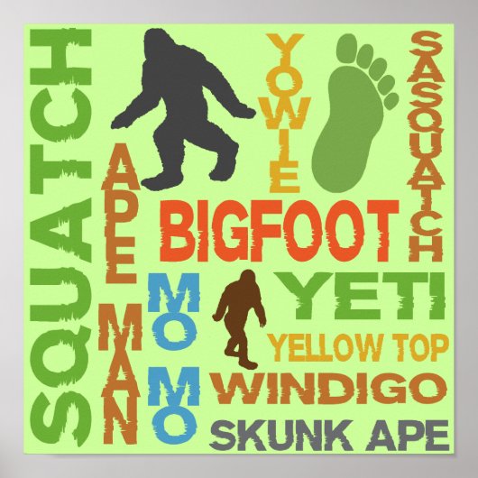 Bigfootの名前 ポスター (正面)