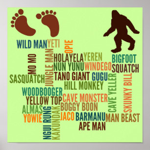 Bigfootの名前 ポスター