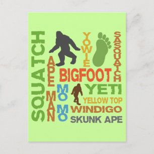Bigfootの名前 ポストカード