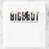 Bigfootの森のステッカー、Bigfootの非表示&シーク 長方形シール (バッグ)