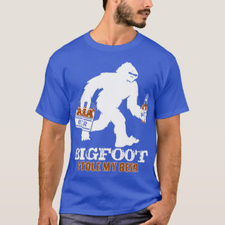 bigfootは私のビールを盗んだサスカッチイェティのキャンピングオウド tシャツ