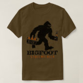 bigfootは私のビールを盗んだサスカッチイェティのキャンピングオウド tシャツ (デザイン正面)