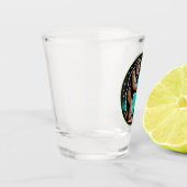 Bigfootエイリアンアライアンおもしろいス – サイエンスフィクション暗号 ショットグラス (左)