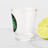 Bigfootエイリアンアライアンおもしろいス – サイエンスフィクション暗号 ショットグラス (右)