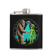 Bigfootエイリアンアライアンおもしろいス – サイエンスフィクション暗号 フラスク (正面)