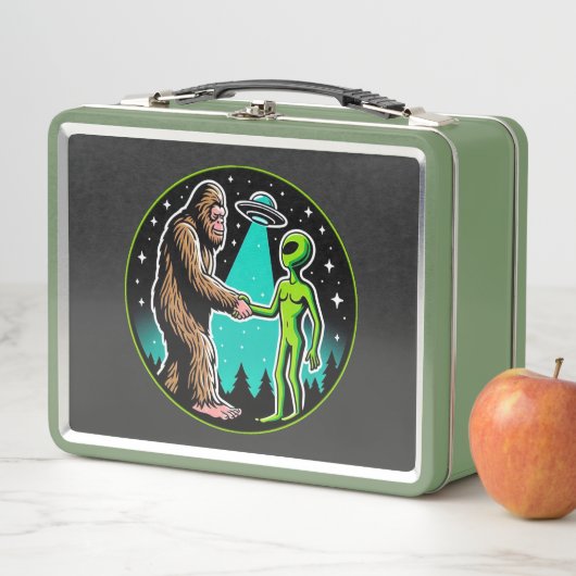 Bigfootエイリアンアライアンおもしろいス – サイエンスフィクション暗号 メタルランチボックス (インサイチュ)