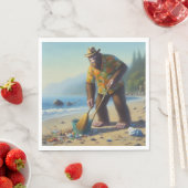 Bigfootクリーニングビーチ スタンダードランチョンナプキン (インサイチュ)