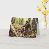 Bigfootグリーティングカード | サスカッチ カード (黄色い花)