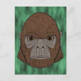 Bigfootポートレート1 (Ape-Like)はがき ポストカード