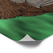 Bigfootポートレート2（人間的）ポスター ポスター (角)