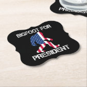 Bigfoot社長のためのおもしろいbigfoot ペーパーコースター (アングル)